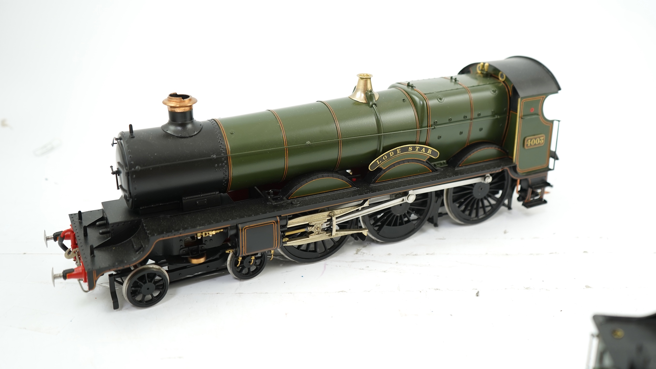 A Gauge One model of GWR Star Class, Lode Star 4003, 4-6-0 tender locomotive, constructed, painted and lined to a very high standard, with a high level of detail, powered for two rail operation.